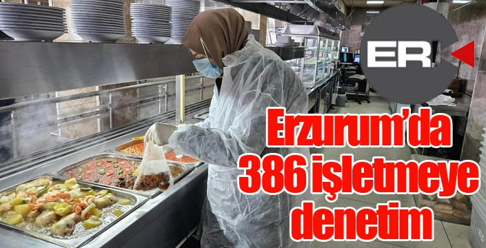 Erzurum’da 386 işletmeye denetim