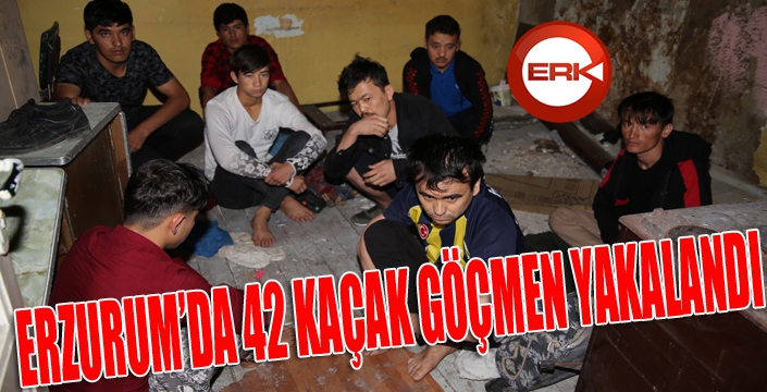 Erzurum’da 42 kaçak göçmen yakalandı