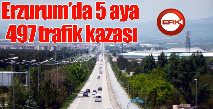 Erzurum’da 5 aya 497 trafik kazası 