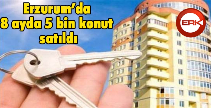 Erzurum’da 8 ayda 5 bin konut satıldı