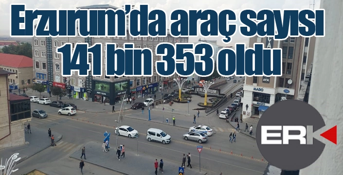 Erzurum’da araç sayısı 141 bin 353 oldu