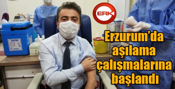 Erzurum’da aşılama çalışmalarına başlandı