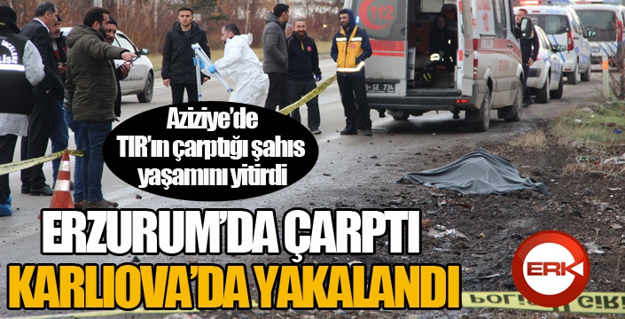 Erzurum'da çarptı, Karlıova'da yakalandı...
