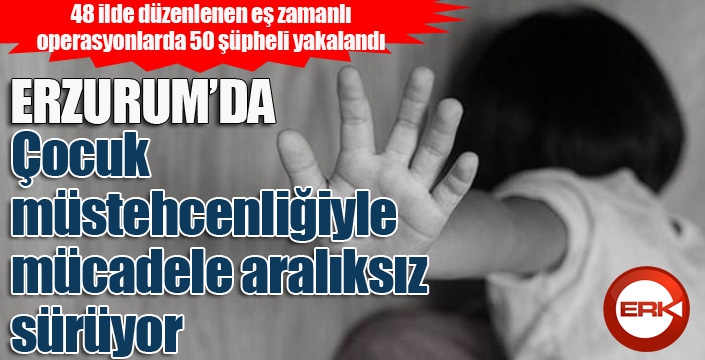 Erzurum'da çocuk müstehcenliğiyle mücadele aralıksız sürüyor