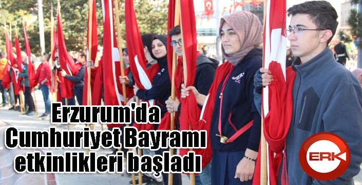 Erzurum'da Cumhuriyet Bayramı etkinlikleri başladı