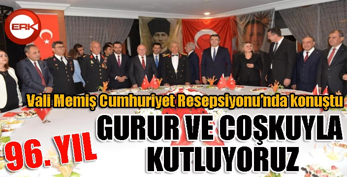 Erzurum’da Cumhuriyet Resepsiyonu