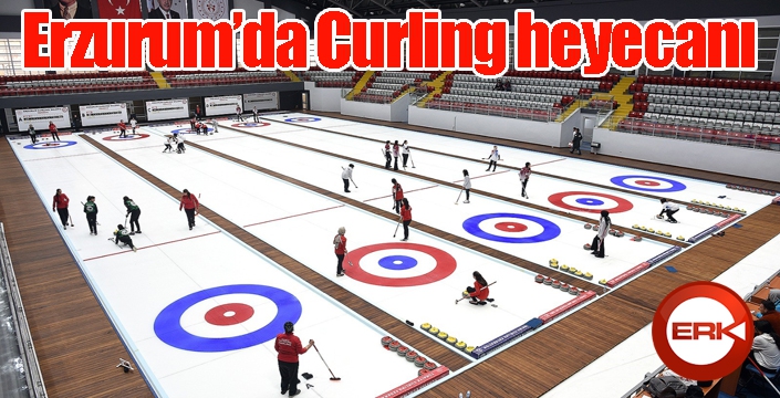 Erzurum’da Curling heyecanı