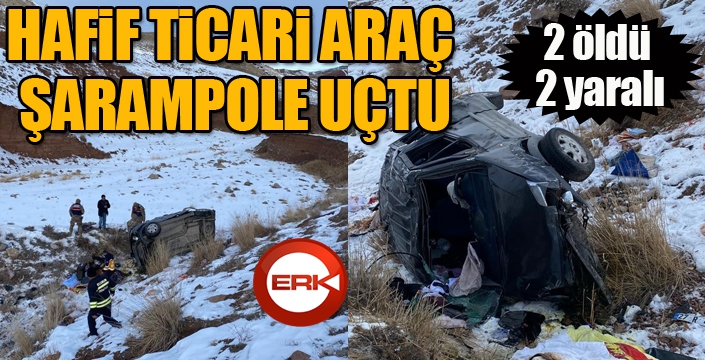 Erzurum'da feci kaza: 2 ölü, 2 yaralı...