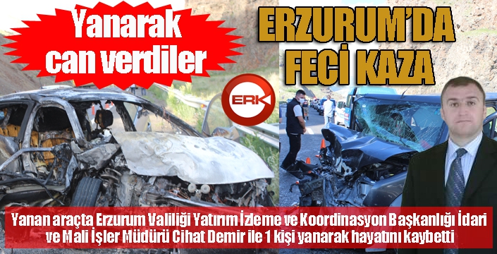 Erzurum’da feci kaza: 2 ölü, 3 yaralı