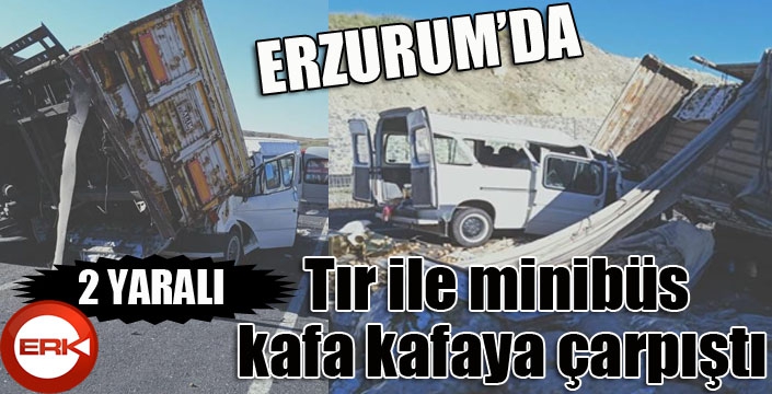 Erzurum'da feci kaza: 2 yaralı...