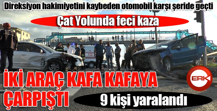 Erzurum’da feci kaza: 9 yaralı