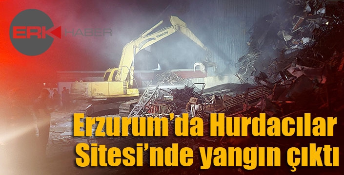 Erzurum’da Hurdacılar Sitesi’nde yangın çıktı