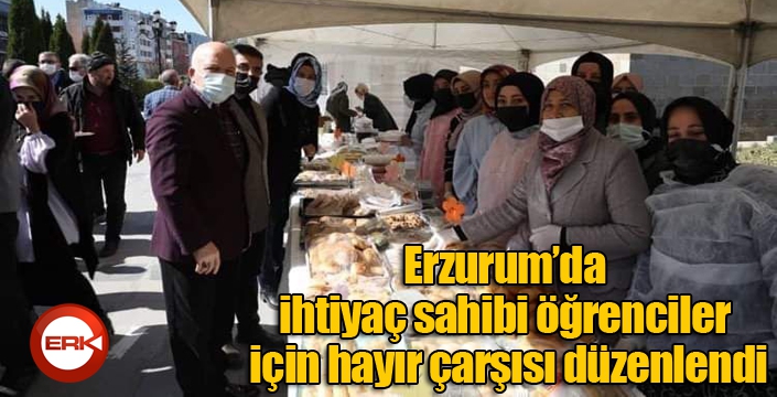Erzurum’da ihtiyaç sahibi öğrenciler için hayır çarşısı düzenlendi