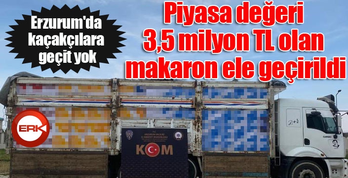 Erzurum'da kaçakçılara geçit yok