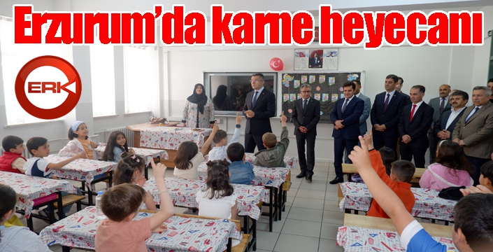 Erzurum’da karne heyecanı