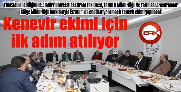 Erzurum'da kenevir ekimi için ilk adım atılıyor