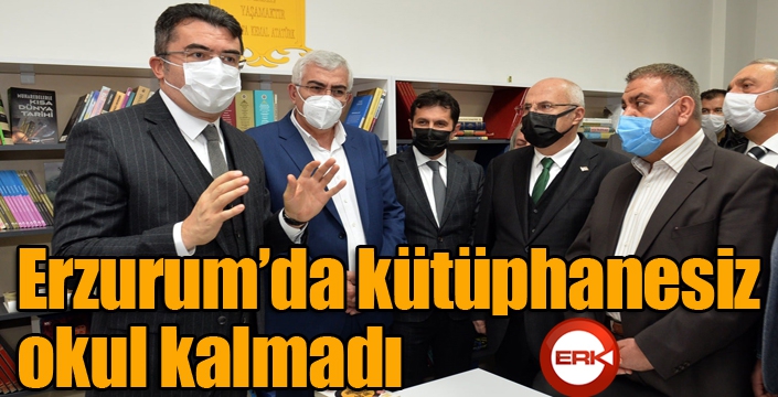 Erzurum’da kütüphanesiz okul kalmadı