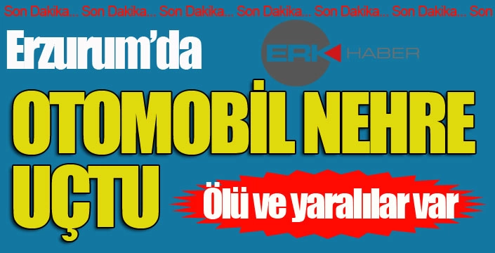 Erzurum'da otomobil nehre uçtu... Ölü ve yaralılar var...