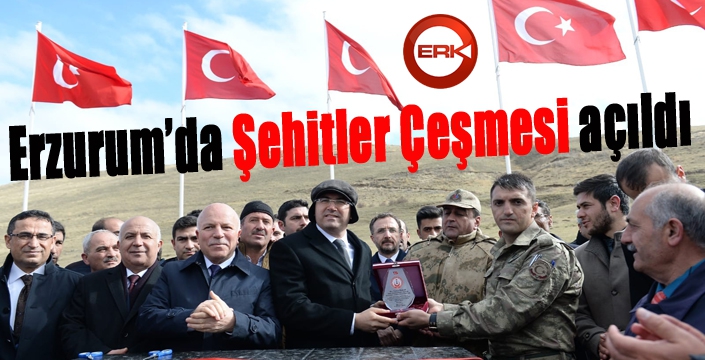 Erzurum’da Şehitler Çeşmesi açıldı