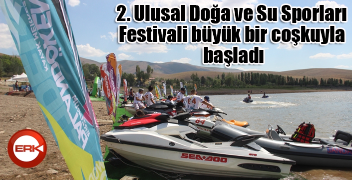 Erzurum’da su sporları adrenalin dolu anlar yaşatıyor