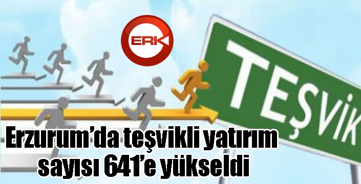 Erzurum’da teşvikli yatırım sayısı 641’e yükseldi