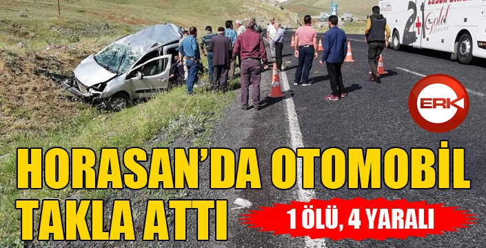 Erzurum’da trafik kazası: 1 ölü 2 yaralı