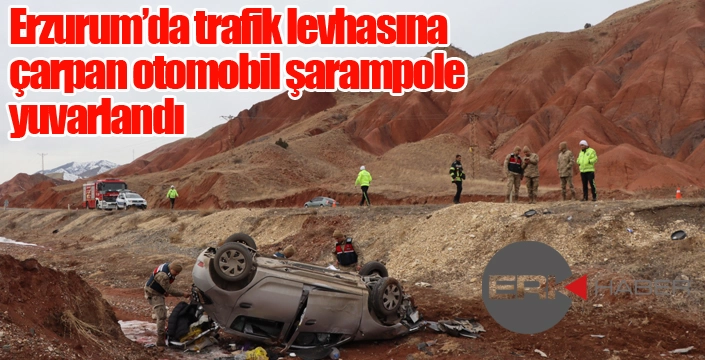 Erzurum'da trafik kazası: 2 yaralı