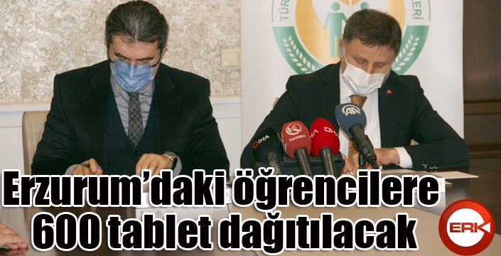 Erzurum’daki öğrencilere 600 tablet dağıtılacak