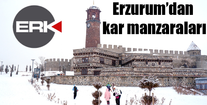 Erzurum’dan kar manzaraları...