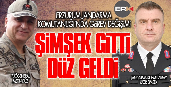 Erzurum jandarmada görev değişimi  