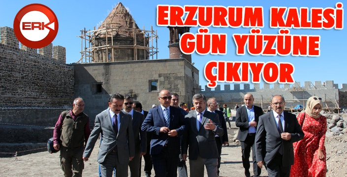 Erzurum Kalesi gün yüzüne çıkıyor