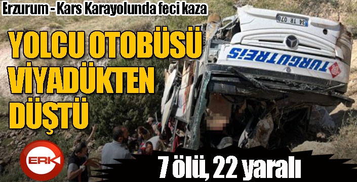 Erzurum - Kars karayolunda feci kaza: 7 ölü, 22 yaralı...