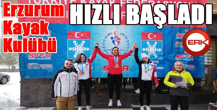 Erzurum Kayak Kulübü hızlı başladı