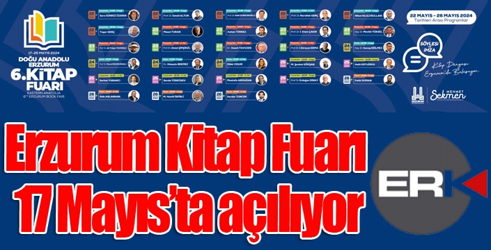 Erzurum Kitap Fuarı 17 Mayıs’ta açılıyor
