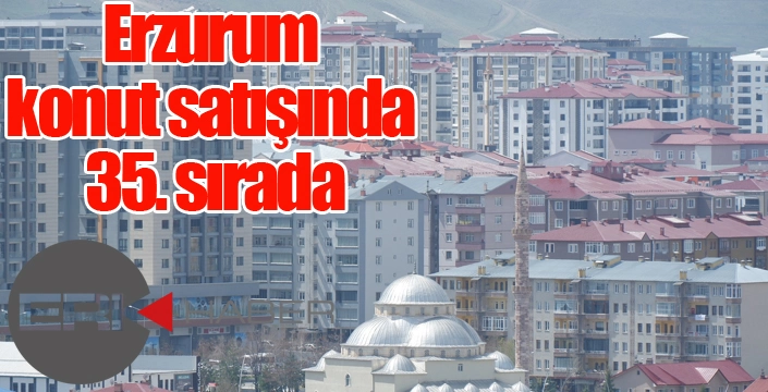 Erzurum konut satışında 35. sırada