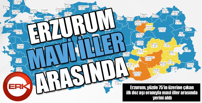 Erzurum Mavi iller arasında...