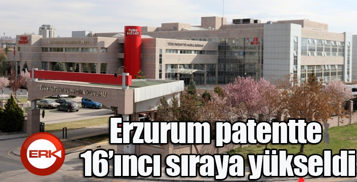 Erzurum patentte 16’ıncı sıraya yükseldi
