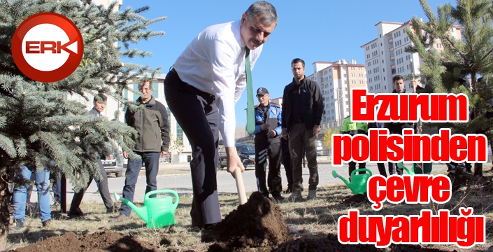 Erzurum polisinden çevre duyarlılığı