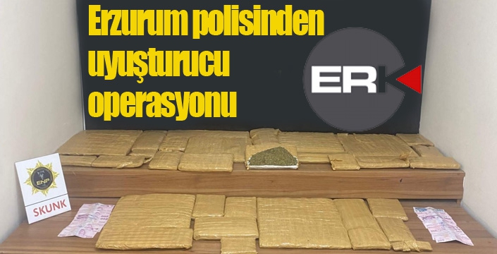 Erzurum polisinden uyuşturucu operasyonu