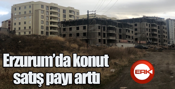 Erzurum’un konut satış payı arttı