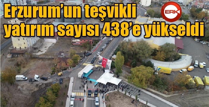 Erzurum’un teşvikli yatırım sayısı 438’e yükseldi