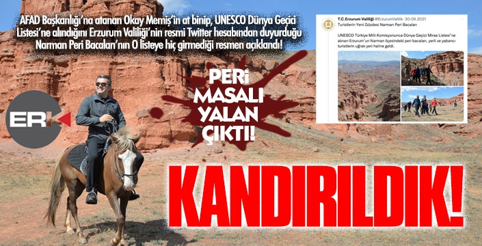 Erzurum Valiliği, Erzurum Valiliği'ni yalanladı! Peri masalı yalan çıktı! 