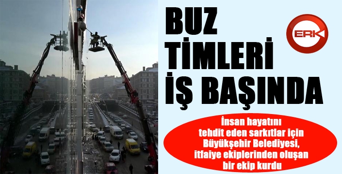 Erzurum ve Kars'ta buz timleri iş başında