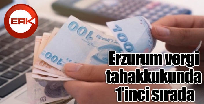 Erzurum vergi tahakkukunda 1’inci sırada