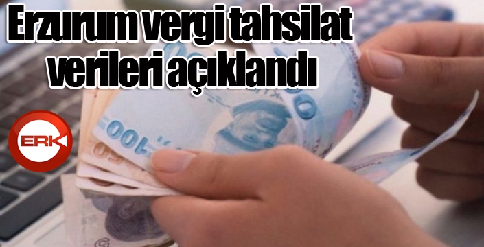 Erzurum vergi tahsilat verileri açıklandı