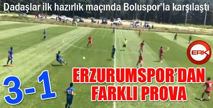 Erzurumspor'dan farklı prova...