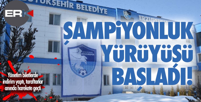 Erzurumspor'un ŞAMPİYONLUK YÜRÜYÜŞÜ başladı... 