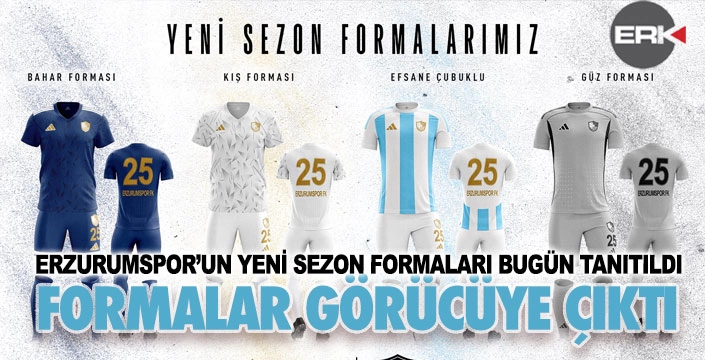 Erzurumspor'un yeni sezon formaları tanıtıldı