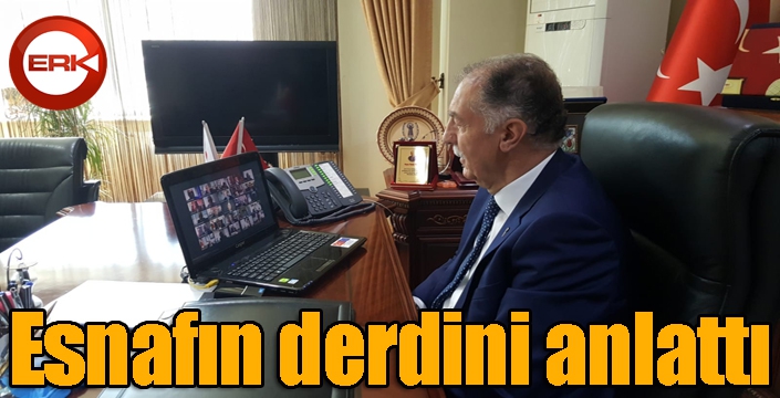 Esnafın derdini bir bir anlattı