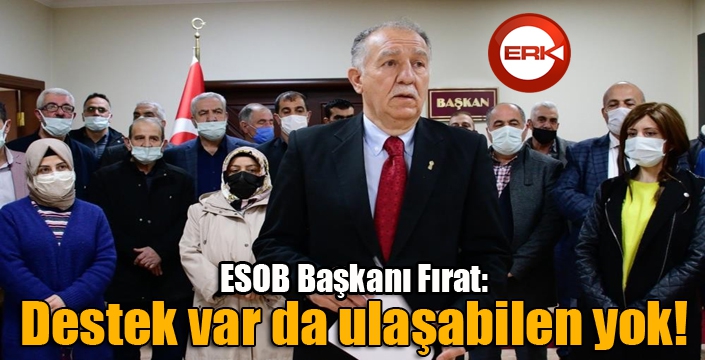 ESOB Başkanı Fırat: Destek var da ulaşabilen yok